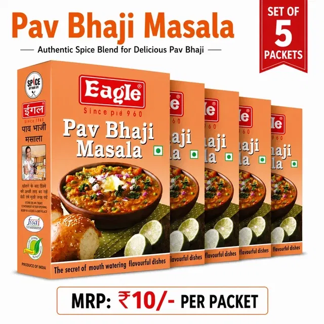 ईगल पाव भाजी मसाला 5X10 g - सेट ऑफ 5