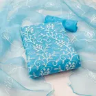 Organza Unstitched Dress Material for Women 