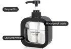 Plastic Refillable Liquid Soap Dispenser for Bathroom 