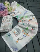 Linen Printed Saree for Women 