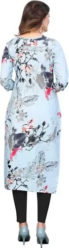 Women Crepe Printed Kurta 