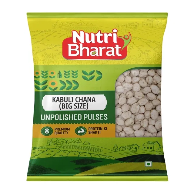 Nutri Bharat Unpolished Kabuli Chana (Big Size) 500 g