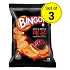 Bingo Hot & Spicy Korean Style Potato Chips 3X42 g (Pack Of 3)