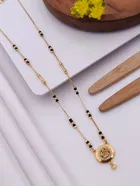 Alloy Gold Plated Mangalsutra for Women, Gold