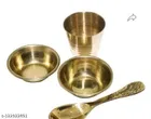 Brass Bhog Plate Set 