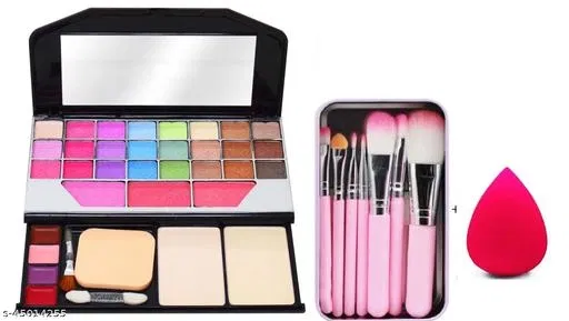 Face Makeup Combo, Multicolor, Set of 1