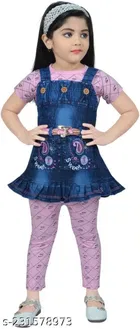 Cotton & Denim Clothing Set for Girls 