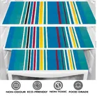 PVC Printed Fridge Top Cover with 3 Pcs Shelf Mats & Handle Cover 