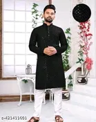 Embroidered Solid Kurta Set for Women 