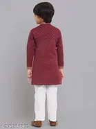 Cotton Blend Kurta with Pyjama for Boys 