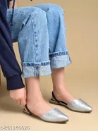 Shoetopia Mules - Silver 
