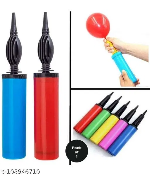Plastic Air Balloons Pump for Foil Balloons, Multicolour