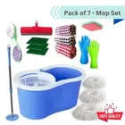 Combo of Shivonic Magic Bucket Mop (Assorted, Set of 7)