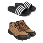 Combo of Casual Shoes with Sliders for Men 