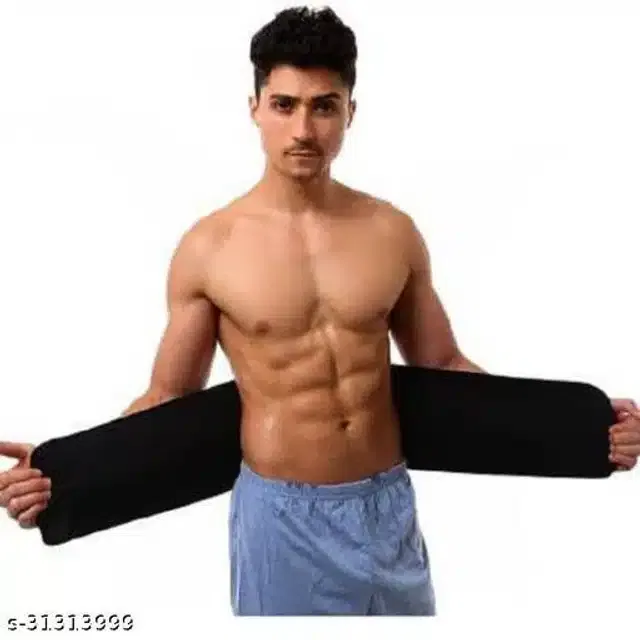 Sweat Belt for Unisex (Black, Free Size)