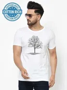 Round Neck Printed T-Shirt for Men 