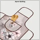 Krishna E Quilted Brown Multi Flower Apron 68x58cms 