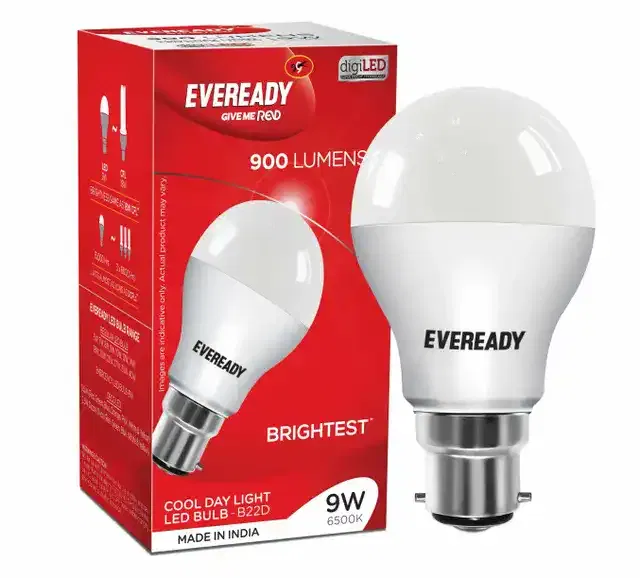 Eveready Inverter Bulb 6500K Bright, 9 W, White