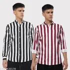 Cotton Blend Printed Shirt for Men, Multicolor, Pack of 2 