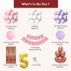 5th Happy Birthday Balloon Decoration Kit, Multicolor, Pack Of 66