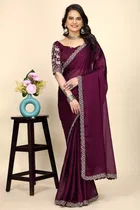 Chiffon Woven Design Saree for Women 