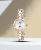 Analog Watch for Women (Silver & Rose Gold)