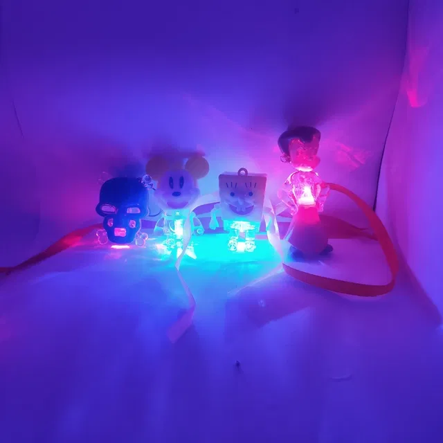 Plastic Kids Light Rakhi for Kids (Multicolor, Pack of 4)