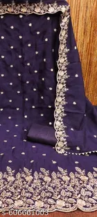 Embroidered Floral Patiala Suits for Women 