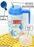 Plastic Oil Dispenser Bottle (Sky Blue, 1000 ml)