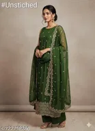 Vichitra Silk Punjabi/All Over Suits for Women 