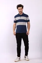 Colorblocked Polo T-Shirt for Men 
