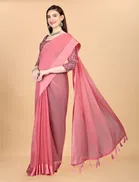 Chiffon Solid Saree for Women 
