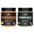 Natural Orange Peel & Indigo Leaf Powder for Skin & Hair 
