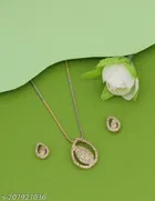 Alloy Necklace with Earrings for Women 