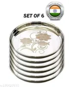 Stainless Steel Dinner Full Plates 