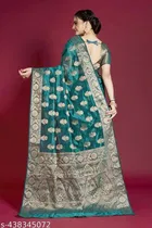 Organza Zari Woven Saree for Women 