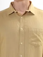 100% Cotton Full Sleeves Solid Shirt for Men 