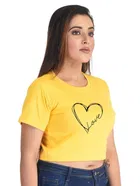 Cotton Blend Printed Tops for Women 