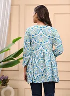 Rayon Printed Short Kurti for Women 