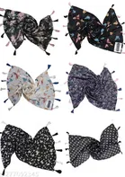 Chiffon Scarves for Women, Multicolor, Pack of 6