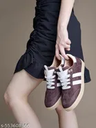 Shoetopia Girls Sneakers - Brown 