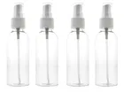 Transparent Plastic Empty Refillable Reusable Fine Mist Spray Bottle Container for Sanitizer, Perfume, Travel, Home Care 