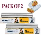 Aluminium Home Foil for Kitchen (Silver, 9 m) (Pack of 2)