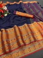 Jacquard Printed Saree for Women 