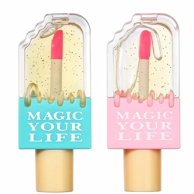 Glossy Ice Cream Lip Gloss (Pack Of 2)