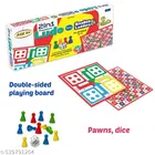 2in1 premium Ludo with Snakes & Ladders | Board Game Set for 6+ Years Kids & Adults | Indoor Ludo Board Game | Travel Strategy Game 