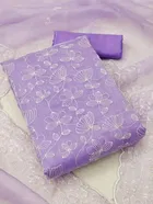 Organza Unstitched Dress Material for Women 