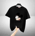 Polycotton T-shirt for Women, Black 