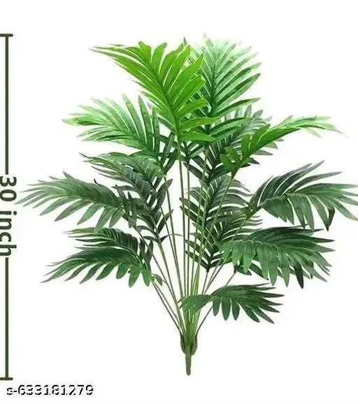 Plastic Artificial Palm Plant Tree for Home Decor for Women (Green, 50 cm)