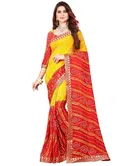 Georgette Bandhini Saree for Women 